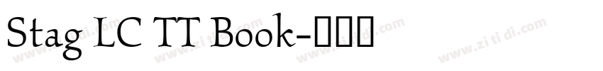 Stag LC TT Book字体转换 Stag LC TT Book字体转换